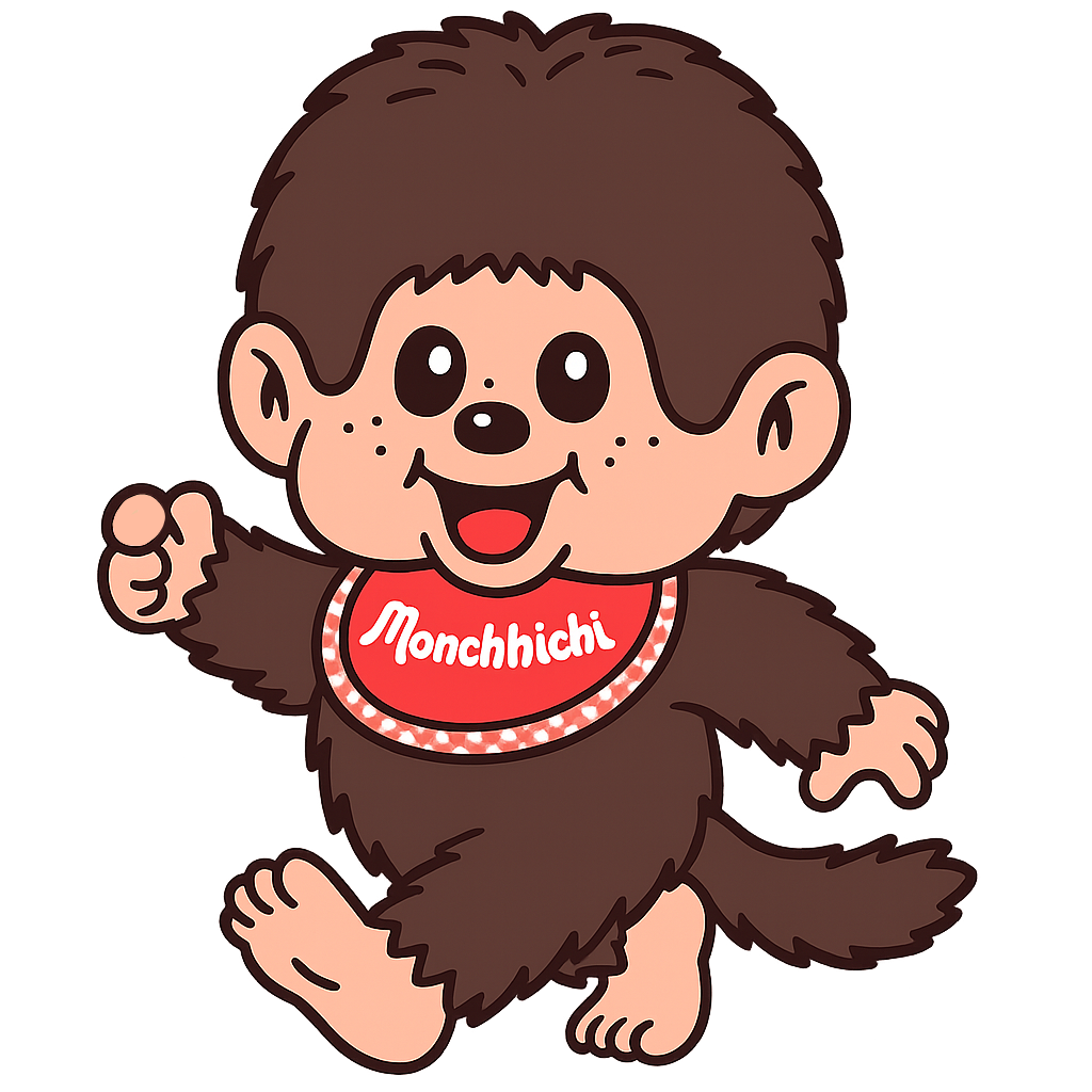 Monchhichi walking
